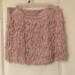Pink Fringe Express Skirt